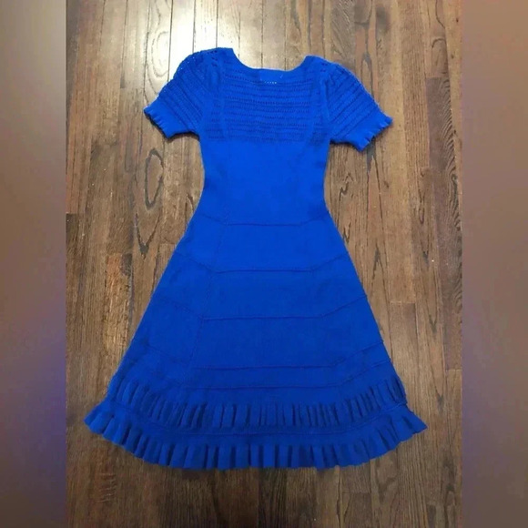 Maeve by Anthropologie Women’s S Promenade Knit Dress in Blue - VGUC! - Picture 15 of 16